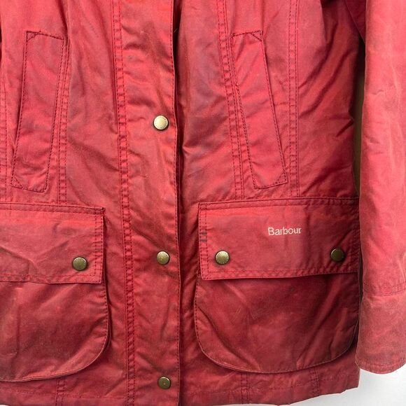 Women’s Barbour Pantone Wax Jacket Size 4 - Picture 6 of 8